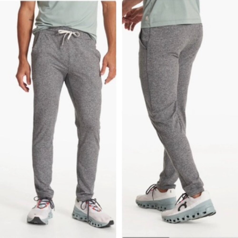 Vuori‎ Ponto Performance Pant Straight Leg Stretch Zip Pocket Sweatpants Gray L